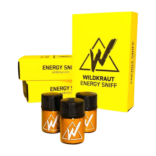 WILDKRAUT - Poudre Energisante à Inhaler Premium - PACK x 3